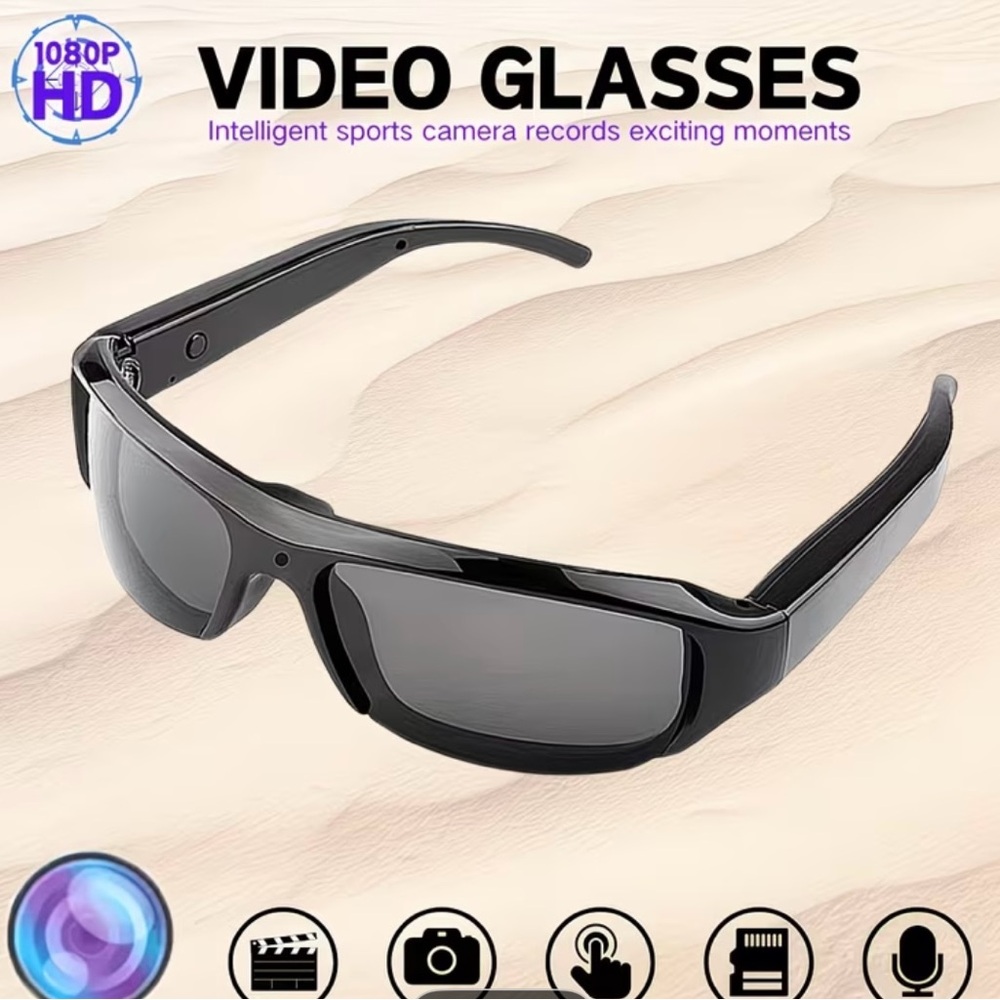 1080P HD Black Video Glasses